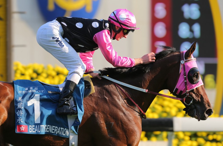 Beauty Generation returns to scale after winning the 2019 Stewards’ Cup. Photo: Kenneth Chan
