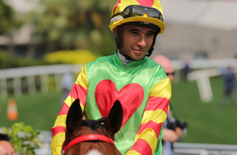 Joao Moreira rides a winner at Sha Tin on Sunday. Photos: Kenneth Chan