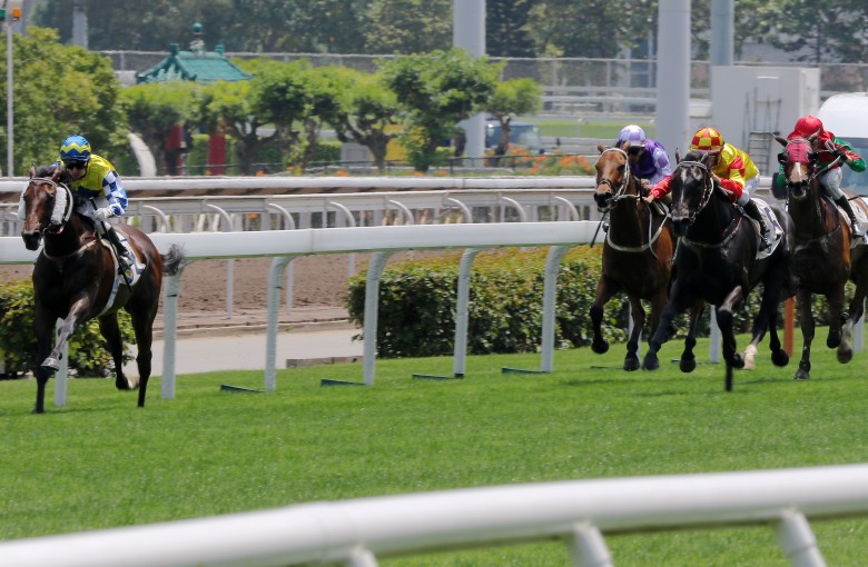 Chefano clears out to win the Group Three Queen Mother Memorial Cup. Photos: Kenneth Chan