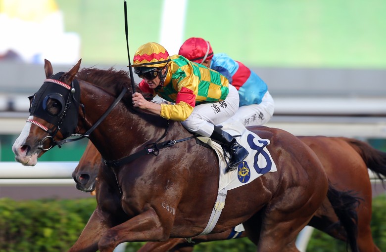 Mighty Giant dashes to victory at Sha Tin on Thursday. Photos: Kenneth Chan