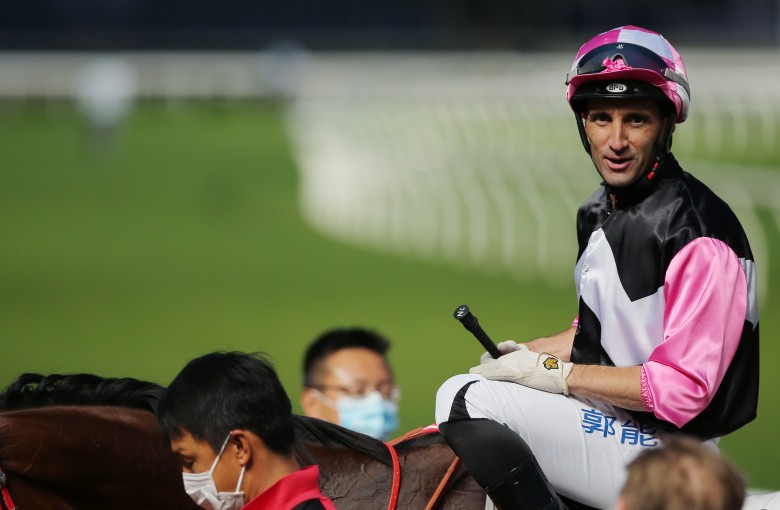 Neil Callan aboard Heza Beauty after his win at Sha Tin on Sunday. Photos: Kenneth Chan