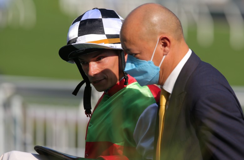 Alexis Badel and Chris So after Super Red Dragon’s win earlier this season. Photos: Kenneth Chan