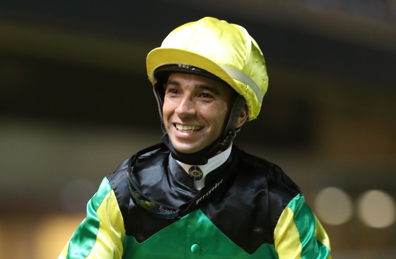 A beaming Joao Moreira after a winner this season. Photos: Kenneth Chan