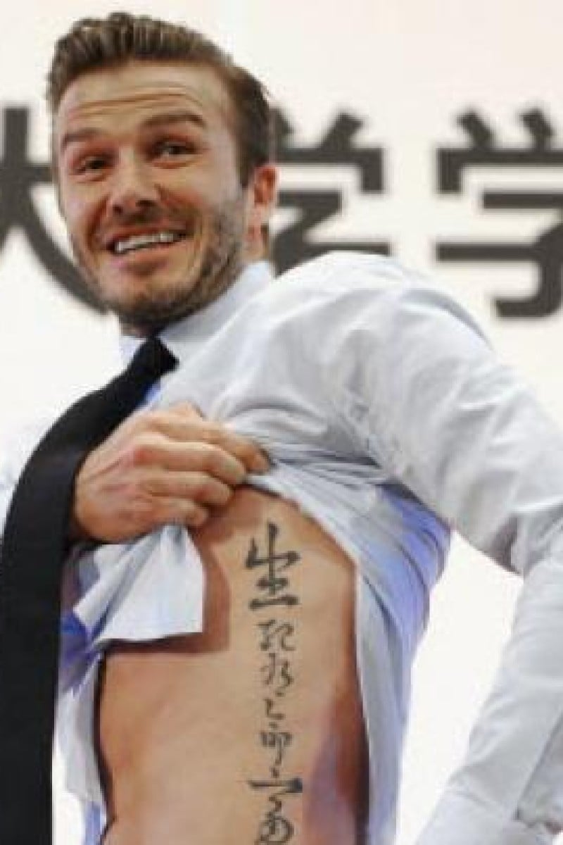 Buy Temporary Tattoo Chinese Symbols Letters David Beckham Online in India   Etsy