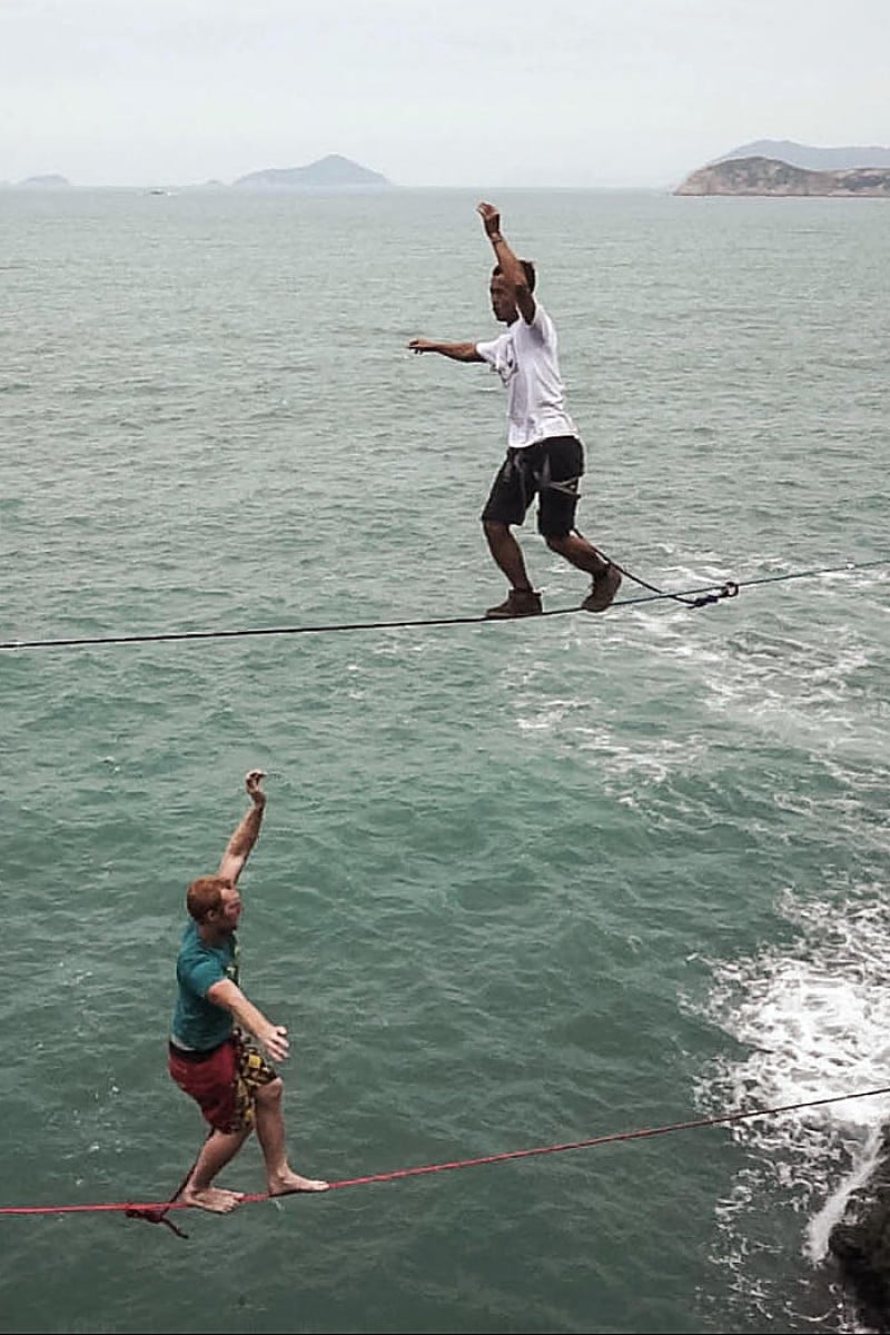 Hong Kong adrenaline junkies walk the line