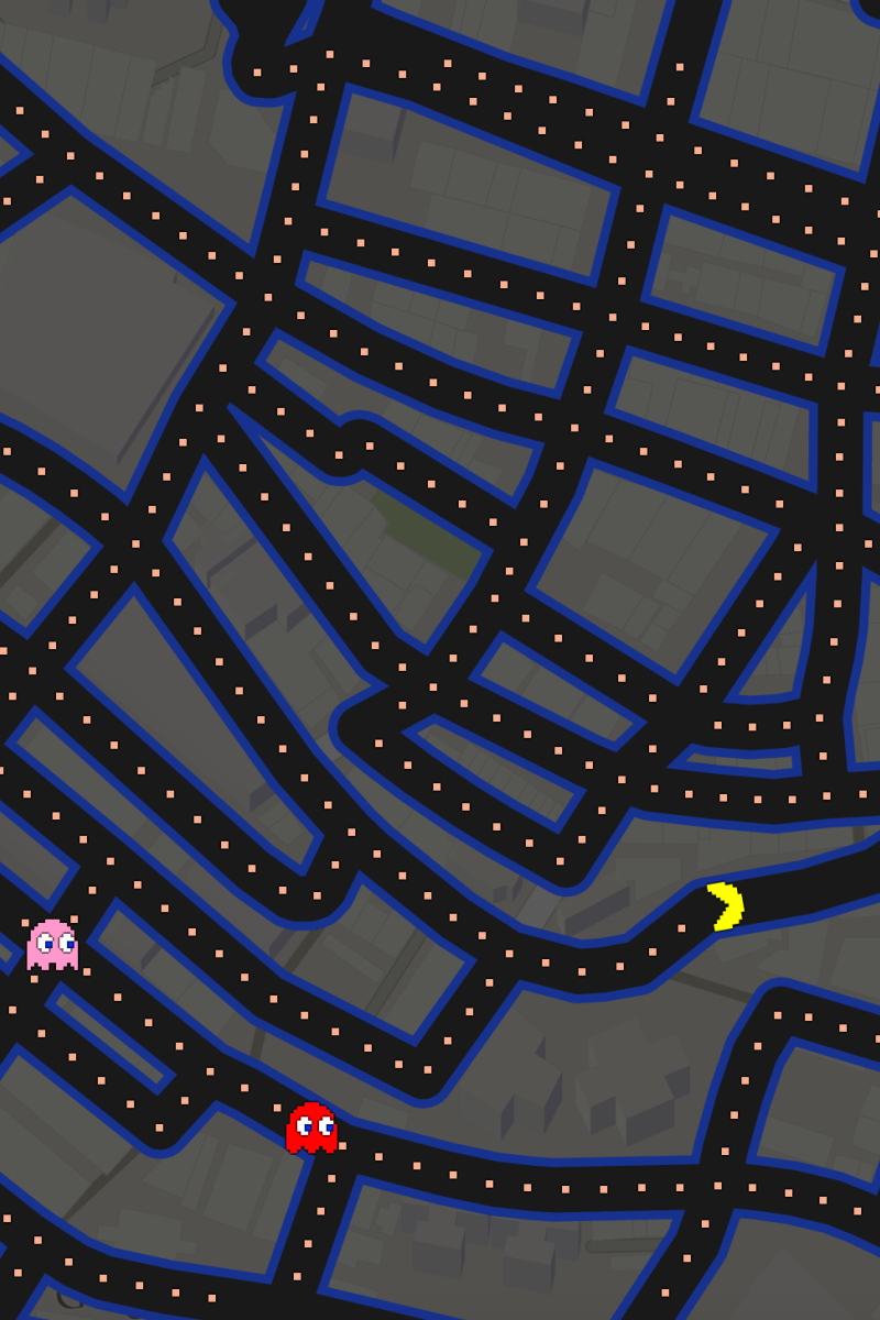 Google Maps transforms streets into giant Pac-Man game