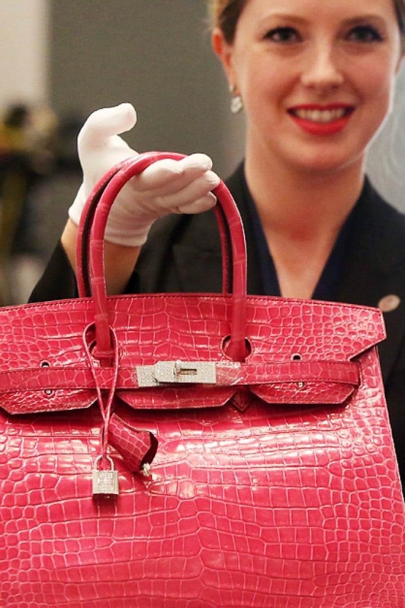 Hermes 30cm Red Crocodile Birkin Bag