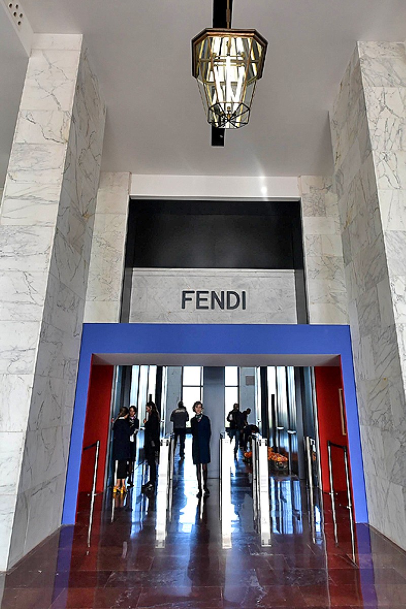 Fendi opens its new shop in Palazzo Fendi in Rome