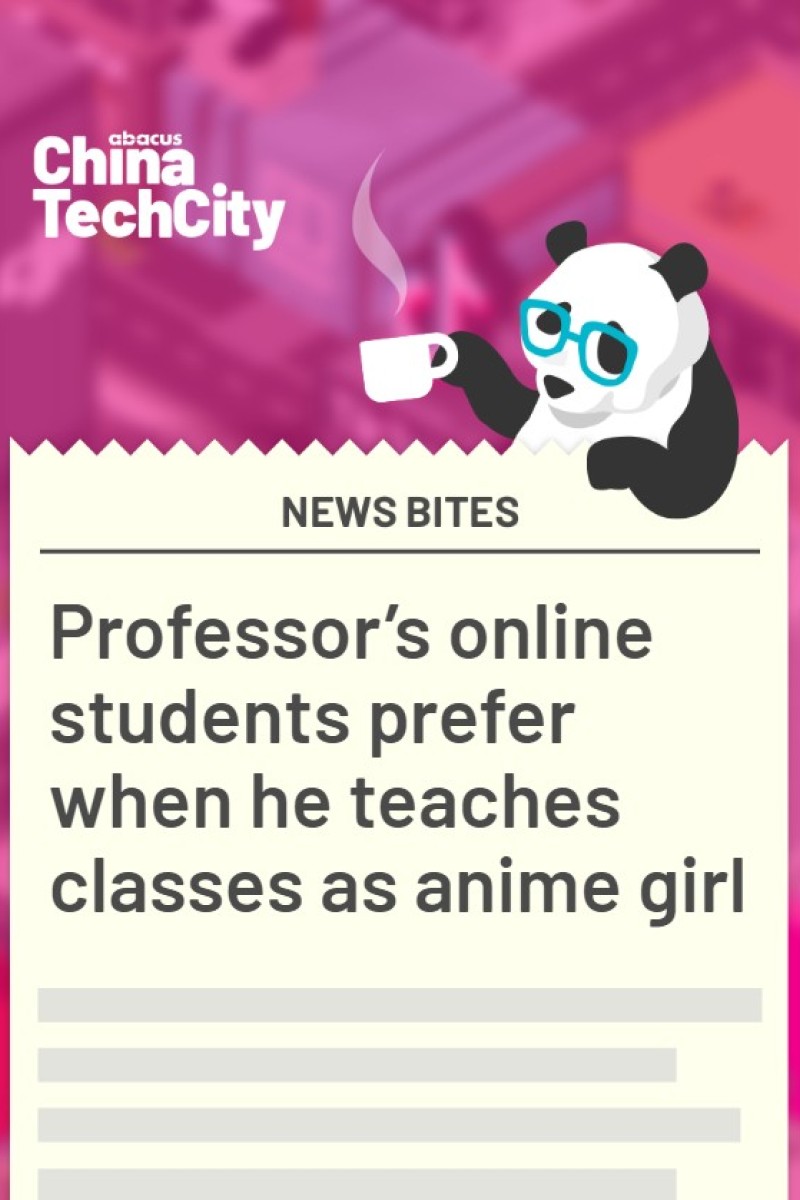 Professor Transforms Into Virtual Anime Schoolgirl To Motivate His