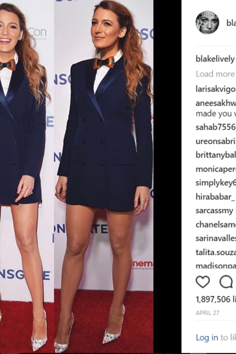 Opinion Blake Lively s sexy and sophisticated blazer dress