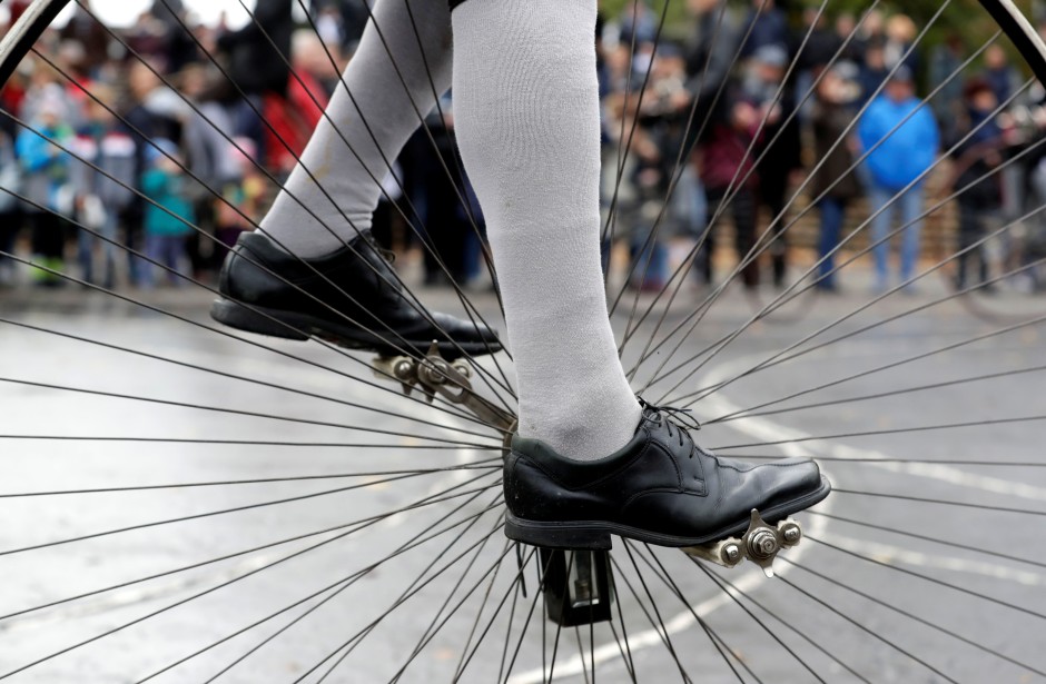 The annual penny farthing race in Prague South China Morning Post