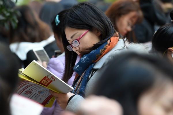 More than 2.12 million candidates registered for the national civil service exam that took place this week, but only 31,200 jobs are available. Photo: Xinhua