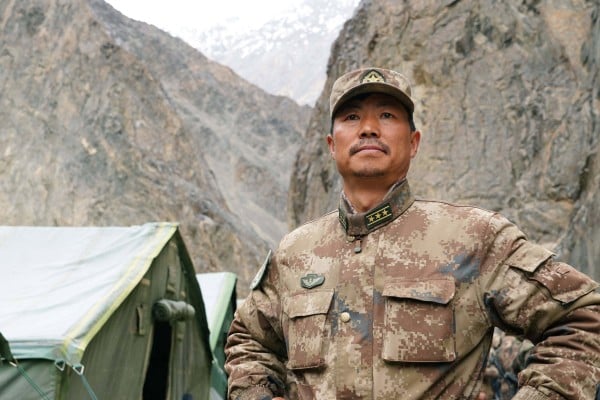 Lieutenant Colonel Qi Fabao, a regimental commander of the PLA’s Xinjiang Military District,  told CCTV  head wounds received in the June 15, 2020 clash had healed and he was ready to return to the battlefield. Photo: Xinhua