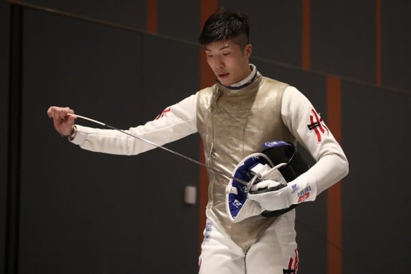 Hong Kong men’s foil winner Edgar Cheung Ka-long at the Challenge Cup Championships at the Hong Kong Science Park. Photo: Jonathan Wong Hong Kong men’s foil winner Edgar Cheung Ka-long at the Challenge Cup Championships at the Hong Kong Science Park. Photo: Jonathan Wong