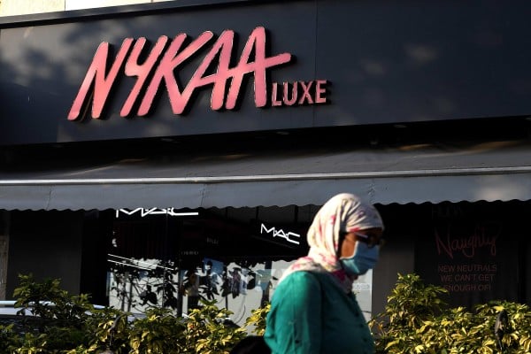A store for beauty products platform Nykaa in Mumbai, India, where startup investments tripled in 2021. Photo: AFP