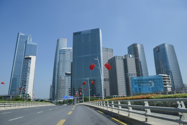 The Qianhai economic zone in Shenzhen, Guangdong province. Photo: VCG/VCG via Getty Images