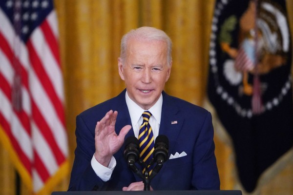 On the eve of his first year in office, US President Joe Biden said he does not have plans to lift tariffs on Chinese goods. Photo: AFP