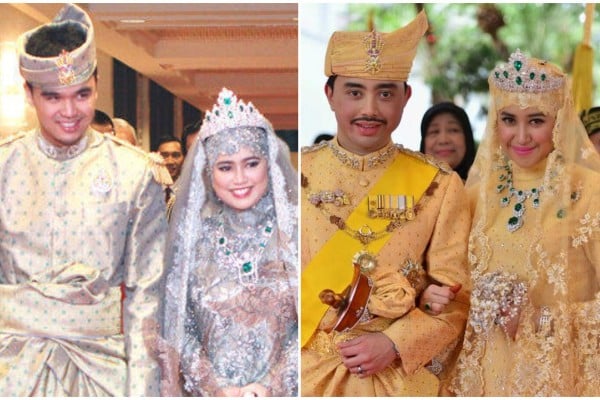 Take a look at some of Brunei’s extravagant recent royal weddings! Photos: @fyeahBC, @yellowpartynews/Twitter
