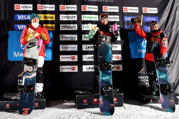 Japanese half-pipe snowboarders Ruki Tomita (left) and Sena Tomita. File photo: Getty Images/AFP