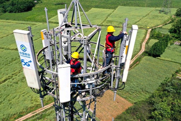 China is looking to modernise its rural and agricultural sectors by spending more on infrastructure projects, including 5G towers. Photo: Getty Images
