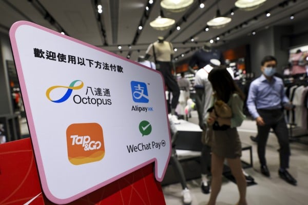 Prime examples of widely used digital wallets in Hong Kong are Alipay, WeChat Pay, Tap & Go and Octopus. Photo: May Tse