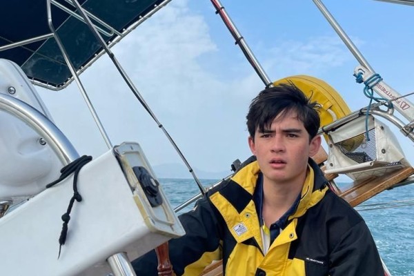 Hong Kong sailor Russell Aylsworth is an Asian championships 49er sailboat bronze medallist. Photo: Handout Hong Kong sailor Russell Aylsworth is an Asian championships 49er sailboat bronze medallist. Photo: Handout