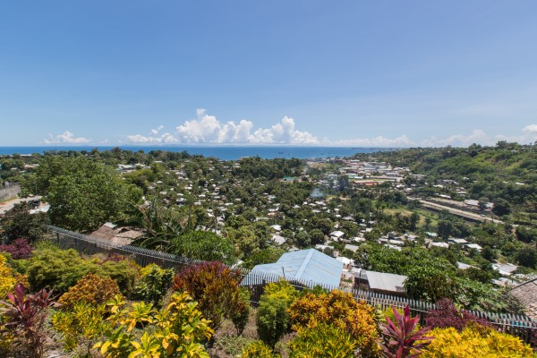 An aerial view of Honiara, the capital of Solomon Islands. Photo: Xinhua