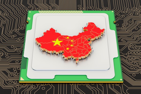 CPU computer processor unit with flag of China, 3D rendering. Photo: Shutterstock 