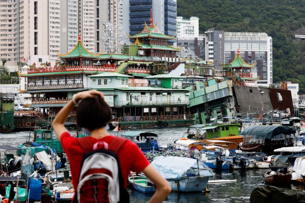 The Jumbo Floating Restaurant as seen on June 1. The fate of the historic restaurant is in doubt as calls for its preservation have run up against complaints about the economic cost and more pressing economic priorities elsewhere. Photo: Reuters