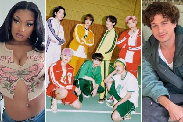 BTS appear to be pretty tight with Megan Thee Stallion and Charlie Puth. Photos: @theestallion, @bts.bighitofficial, @charlieputh/Instagram BTS appear to be pretty tight with Megan Thee Stallion and Charlie Puth. Photos: @theestallion, @bts.bighitofficial, @charlieputh/Instagram