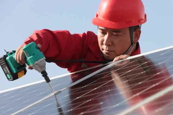 Polysilicon, a chemical widely used in China’s solar panel industry, is a sector considered “high priority” for US customs agency scrutiny. Photo: Xinhua