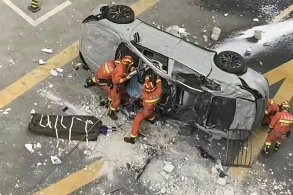 Nio says no flaws involving the test vehicle had been found during initial investigations. Photo: Weibo