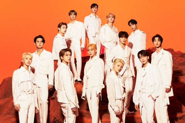 A promotional poster for Seventeen’s 2022 “Be the Sun” world tour. The group’s recent concerts in the US show how the 13 members have grown. Photo: Pledis Entertainment