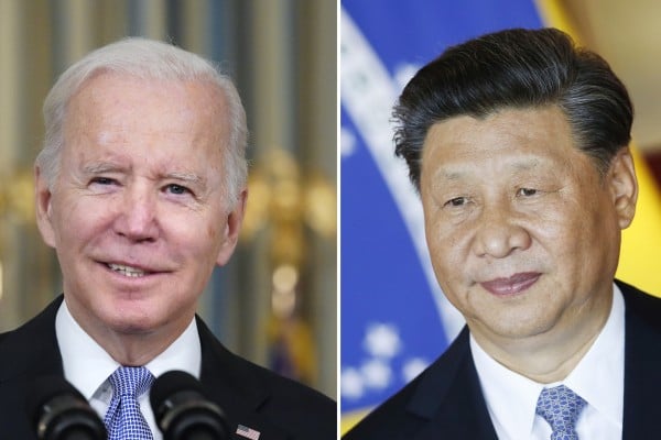 Thailand has confirmed Chinese President Xi Jinping (right) is planning to attend the Asia-Pacific Economic Cooperation (Apec) summit in Bangkok in November. US President Joe Biden’s presence has yet to be finalised. Photo: AP