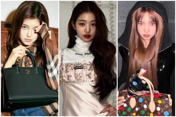 5 K-pop idol groups with members who are luxury brand ambassadors, including (left to right) NewJeans’ Danielle, Ive’s Wonyoung and NewJean’s Hyein. Photos: @newjeans_official, @for_everyoung10/Instagram