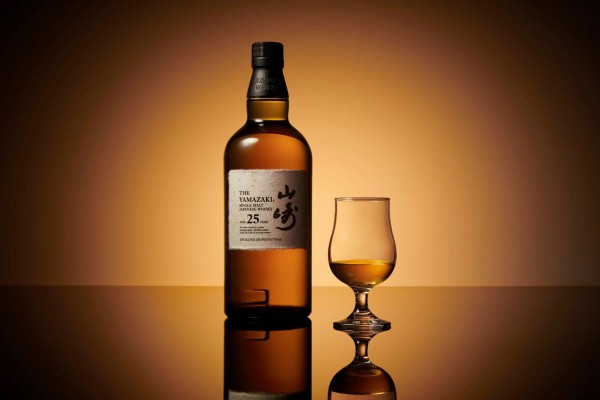 A bottle of Yamazaki 25-year-old single malt whisky, made by the Japanese drinks company Suntory. Photo: Suntory