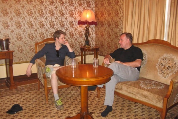 Edward Snowden (left) and Canadian lawyer Robert Tibbo meet again in Moscow in 2016. Photo: Robert Tibbo Edward Snowden (left) and Canadian lawyer Robert Tibbo meet again in Moscow in 2016. Photo: Robert Tibbo