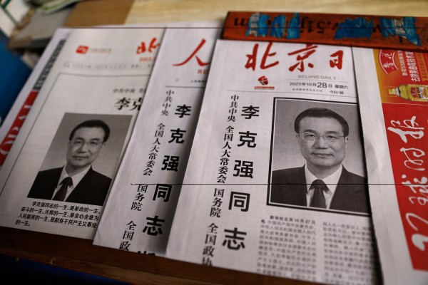Li Keqiang died in Shanghai last week at the age of 68 having served as premier from 2013-23. Photo: Reuters