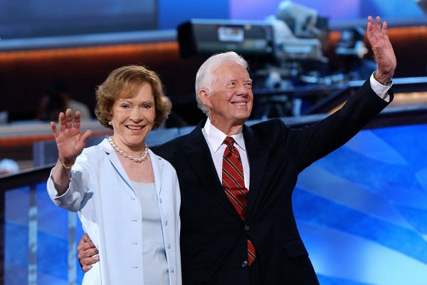 Rosalynn Carter and her husband, former US president Jimmy Carter, in 2004. File photo: TNS