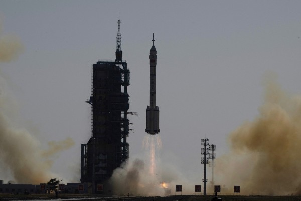 China is looking to catch up with SpaceX in space-related advancements. Here, a Long March-2F carrier rocket, carrying the Shenzhou-17 spacecraft and a crew of three astronauts, lifts off from the Jiuquan Satellite Launch Centre in northwest China on October 26. Photo: AFP