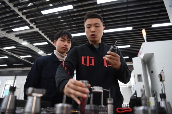 China is suffering from an acute shortage of skilled technicians, with this group accounting for 26 per cent of the total workforce, according to official statistics. Photo: Xinhua