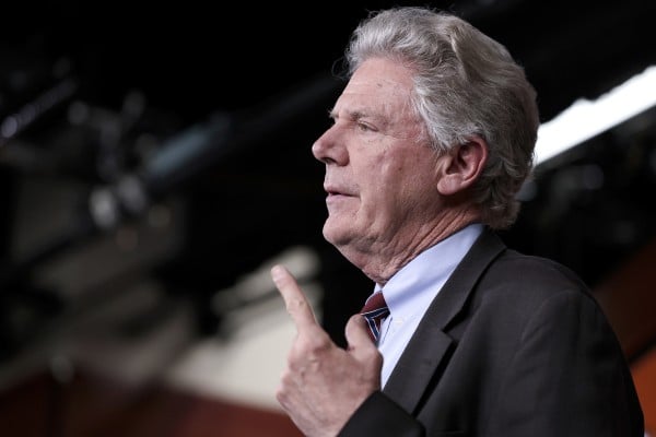 Democratic congressman Frank Pallone of New Jersey, ranking member of the US House Committee on Energy and Commerce, sponsored the bill. Photo: Getty Images/TNS