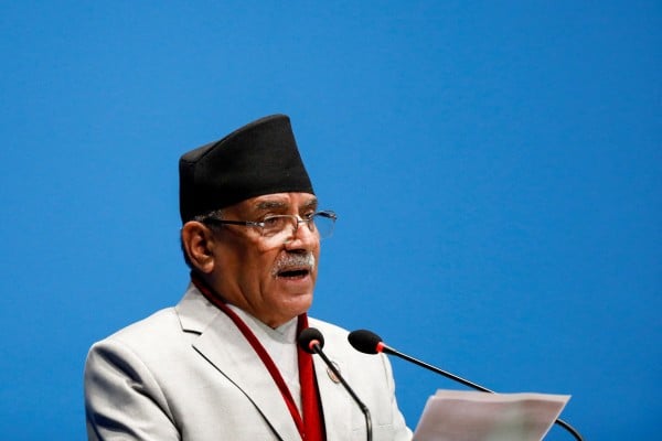 Nepal’s Prime Minister Pushpa Kamal Dahal won a vote of confidence in parliament earlier in March. File photo: Reuters