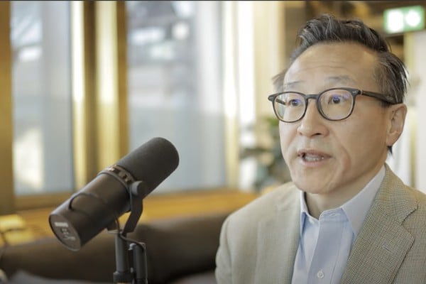 Alibaba Group Holding chairman Joe Tsai speaks with Nicolai Tangen, chief executive of Norges Bank Investment Management, in a podcast interview published on April 3, 2024. Photo: YouTube