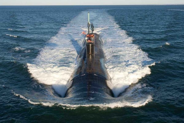 A US Navy Virginia-class nuclear-powered attack submarine of the type Australia is set to acquire from the early 2030s. Photo: US Navy/Handout