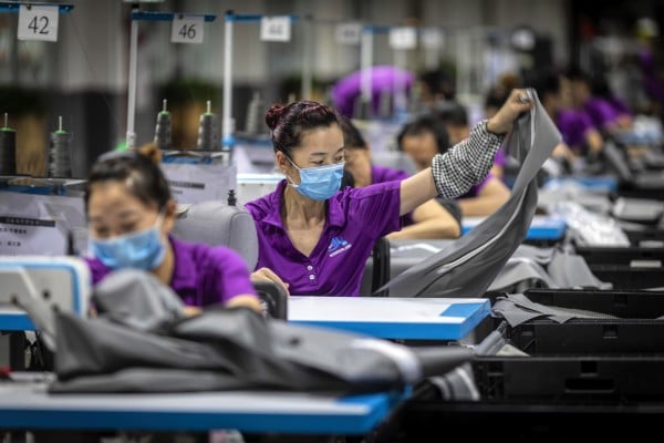 China’s female labour force participation rate – the proportion of those aged 15 and older that are economically active – declined from 61.4 per cent in 2019 to 60.5 last year, according to the World Bank. Photo: EPA-EFE