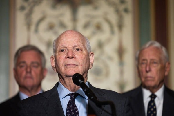 Democratic senator Ben Cardin of Maryland (centre) chairs the US Senate Foreign Relations Committee, which held the hearing in Washington on Wednesday. Photo: Bloomberg