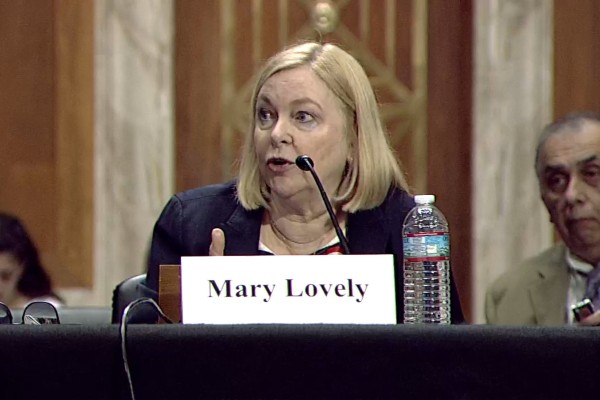 Economist Mary Lovely of the Peterson Institute for International Economics testifies before the US-China Economic and Security Review Commission in Washington on Thursday.