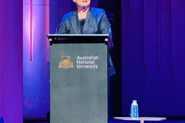 Penny Wong speaking at the Centre for Asian-Australian Leadership, established by the Australian National University to address the underrepresentation of Asian-Australians in leadership positions. Photo: Erin Chew Penny Wong speaking at the Centre for Asian-Australian Leadership, established by the Australian National University to address the underrepresentation of Asian-Australians in leadership positions. Photo: Erin Chew