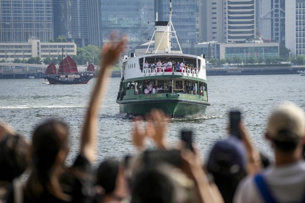 A short voyage on a Star Ferry vessel was among Friday’s activities for the mainland Olympians. Photo: Sam Tsang A short voyage on a Star Ferry vessel was among Friday’s activities for the mainland Olympians. Photo: Sam Tsang